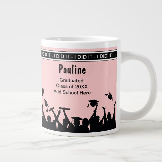 ジャンボ学校の卒業のお祝いのマグ ジャンボコーヒーマグカップ (右)