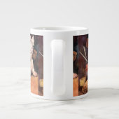 ジャンボ専門マグカップ可愛おもしろいいボーンズがぐしゃぐる！ ジャンボコーヒーマグカップ (裏面)