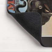 ジャンボ巨大な象のレトロの劇場 マウスパッド (コーナー)