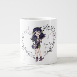 ジャンボ生まれコーヒーマグカップを歌う音楽好き ジャンボコーヒーマグカップ