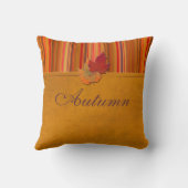 ジャンボ紅葉ストライプ枕 クッション (裏面)