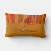 ジャンボ紅葉ストライプ枕 ランバークッション (裏面)