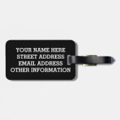 ジャンボ素晴らしい青鷲 ラゲッジタグ (裏面横)