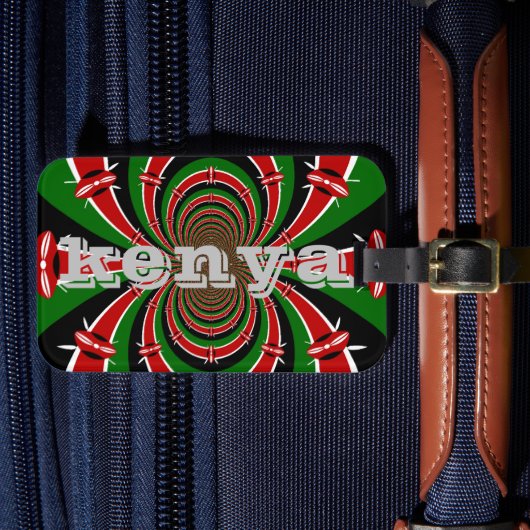 ジャンボ羽張!ケニアハクナマタタギフト ラゲッジタグ (正面インサイチュ4)