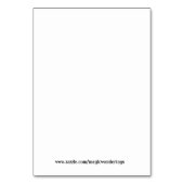 ジャンボ雪だるまのSleighingの黒板のスタイルのギフトのラベル テーブルナンバー (裏面)