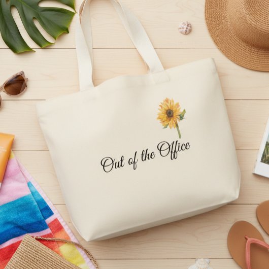 ジャンボ トート 隔日 オフィス外 ヒマワリ