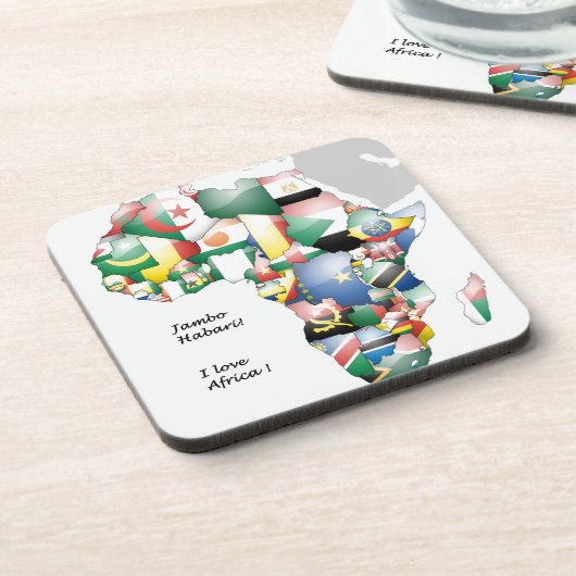 ジャンボ・ハバリアフリカ！私はアフリカが大好き コースター (左側)