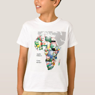 ジャンボ・ハバリアフリカ!私はアフリカが大好き Tシャツ