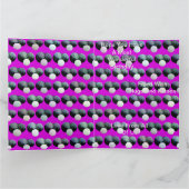 ジャンボ ピンクの芝生ボウル 誕生日カード, カード (内部)