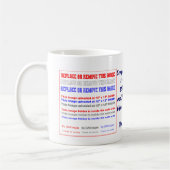 ジャンボ(占星術の)十二宮図の蠍座スタイル2は写真を加えます コーヒーマグカップ (左)