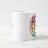 ジャンボGROOVY LOVEサイケデリックドードルマグ♥ ジャンボコーヒーマグカップ (正面)
