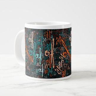 ジャンボSR名Word-cloud Mug by Marla Goldberg ジャンボコーヒーマグカップ