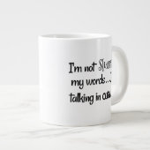 ジャンボVentiサイズ(20 oz)クラシックホワイトセラミックマグカップ ジャンボコーヒーマグカップ (正面右)