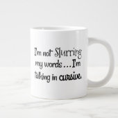 ジャンボVentiサイズ(20 oz)クラシックホワイトセラミックマグカップ ジャンボコーヒーマグカップ (右)