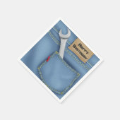 ジャンポケットにレンチを入れて誕生日 スタンダードカクテルナプキン (角)