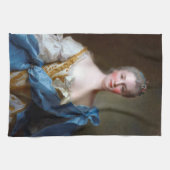 ジャンマルク・ナティエ「ポルト夫人の肖像」1754年 キッチンタオル (横)