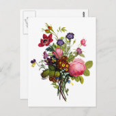ジャンルイスプレヴォストバラアンドパンシーブーケ ポストカード (正面/裏面)