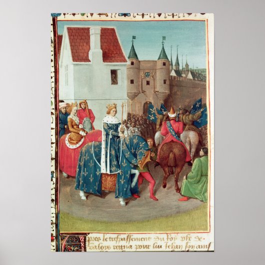 ジャン2ル・ボン国王パリへの入館 ポスター (正面)