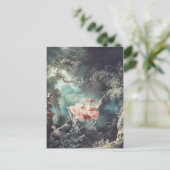 ジャン=オノレフラゴナルザスウィングズ絵を描アートプリント ポストカード (スタンド正面)