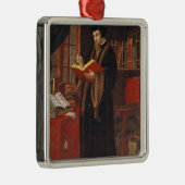 ジャン・カルヴァンのポートレート メタルオーナメント (右)