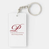 ジャン・カルヴァンKeychain キーホルダー (裏面)