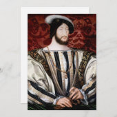 ジャン・クロエット - フランソワ1世, フランス王 招待状 (正面/裏面)