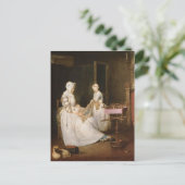 ジャン=シメオン・シャルダン – 懸命の母親 ポストカード (スタンド正面)