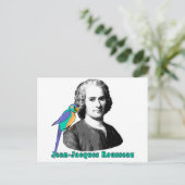 ジャン・ジャック・ルソーTシャツ、フード付、マグ ポストカード (スタンド正面)