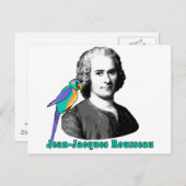 ジャン・ジャック・ルソーTシャツ、フード付、マグ ポストカード (正面/裏面)