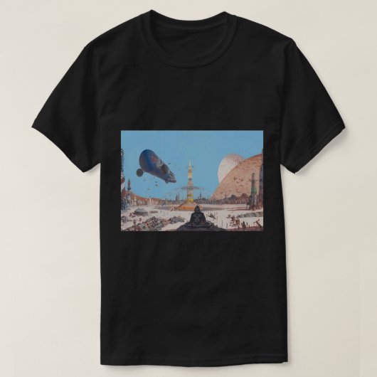 ジャン・ジロー絵を描ド・アート(2) Tシャツ (デザイン正面)