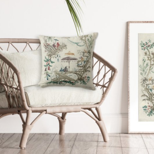 ジャン – バプティステピルマンヴィンテージチノワセリーアート クッション