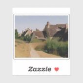 ジャン – バプティスト – カミーユ・コロー – オルレアンの近くの家 シール (シート)