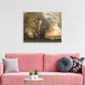 ジャン=バプティスト・カミーユ・コロー – ザ・フィッシャーマン キャンバスプリント (インサイチュ (リビング))