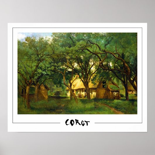 ジャン=バプティスト・カミーユ・コロー・ゼディング・アートのポスター#18- ポスター (正面)