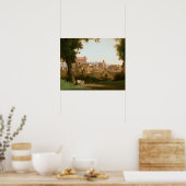 ジャン=バプティスト・カミーユ・コロー – ファルネーゼの景色 ポスター (キッチン)