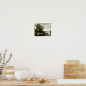 ジャン=バプティスト・カミーユ・コロー – 遠くの川 ポスター (キッチン)