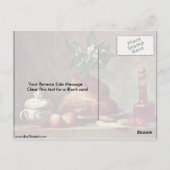 ジャン=バプティスト・シャルダンによるブリオッシュとの静物生活 ポストカード (裏面)