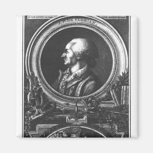 ジャン・ピエール・クラリス・ド・フロリアン マグネット (正面)