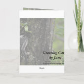 ジャン・フィッツジェラルドのThank You Little Birdieカード サンキューカード (裏面)