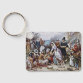 ジャン・フェリスによる最初の感謝祭c.1912 キーホルダー (裏面)