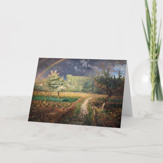 ジャン=フランソワミレー – 春アットバルビゾン カード (正面)