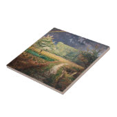 ジャン=フランソワミレー – 春アットバルビゾン タイル (側面)