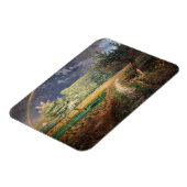 ジャン=フランソワミレー – 春アットバルビゾン マグネット (左側)