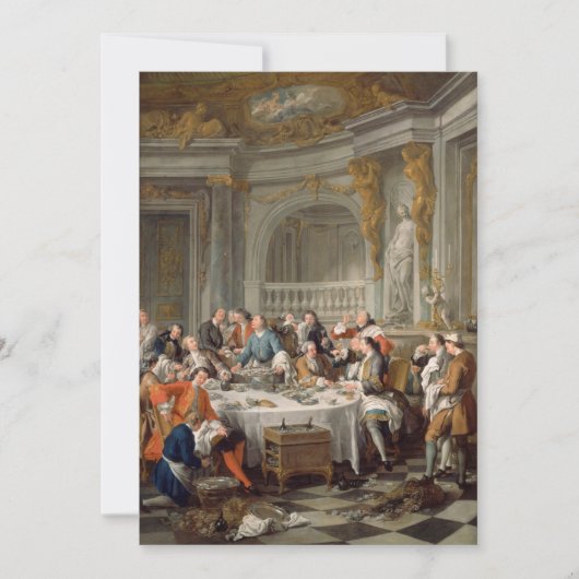 ジャン・フランソワ・ド・トロイ/カキのランチ 招待状 (正面)