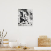 ジャン=フランソワ・ミレットの手押し車の男 ポスター (キッチン)