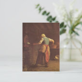 ジャン=フランソワ・ミレット – 女性ベーキングパン ポストカード (スタンド正面)