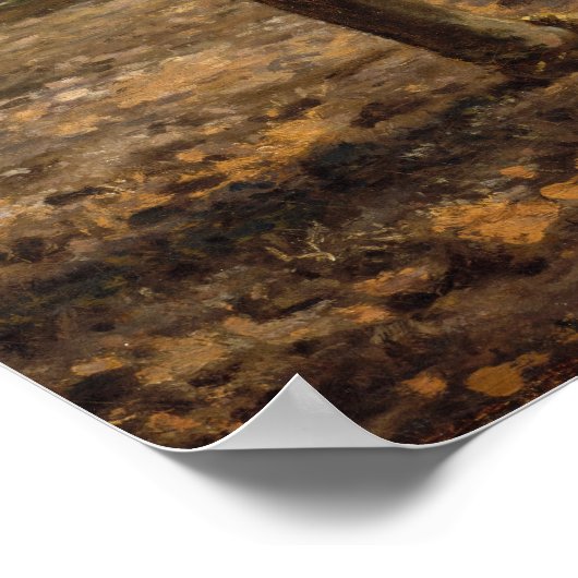 ジャン=フランソワ・ミレー - じゃがいも植える人たち ポスター (角)