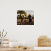 ジャン=フランソワ・ミレー - じゃがいも植える人たち ポスター (キッチン)