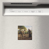 ジャン=フランソワ・ミレー - じゃがいも植える人たち マグネット (インサイチュ (食洗機))