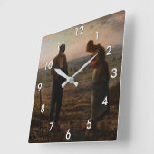 ジャン=フランソワ・ミレー – アンジェルス スクエア壁時計 (傾斜)